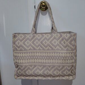 Jacquard-weave Handbag